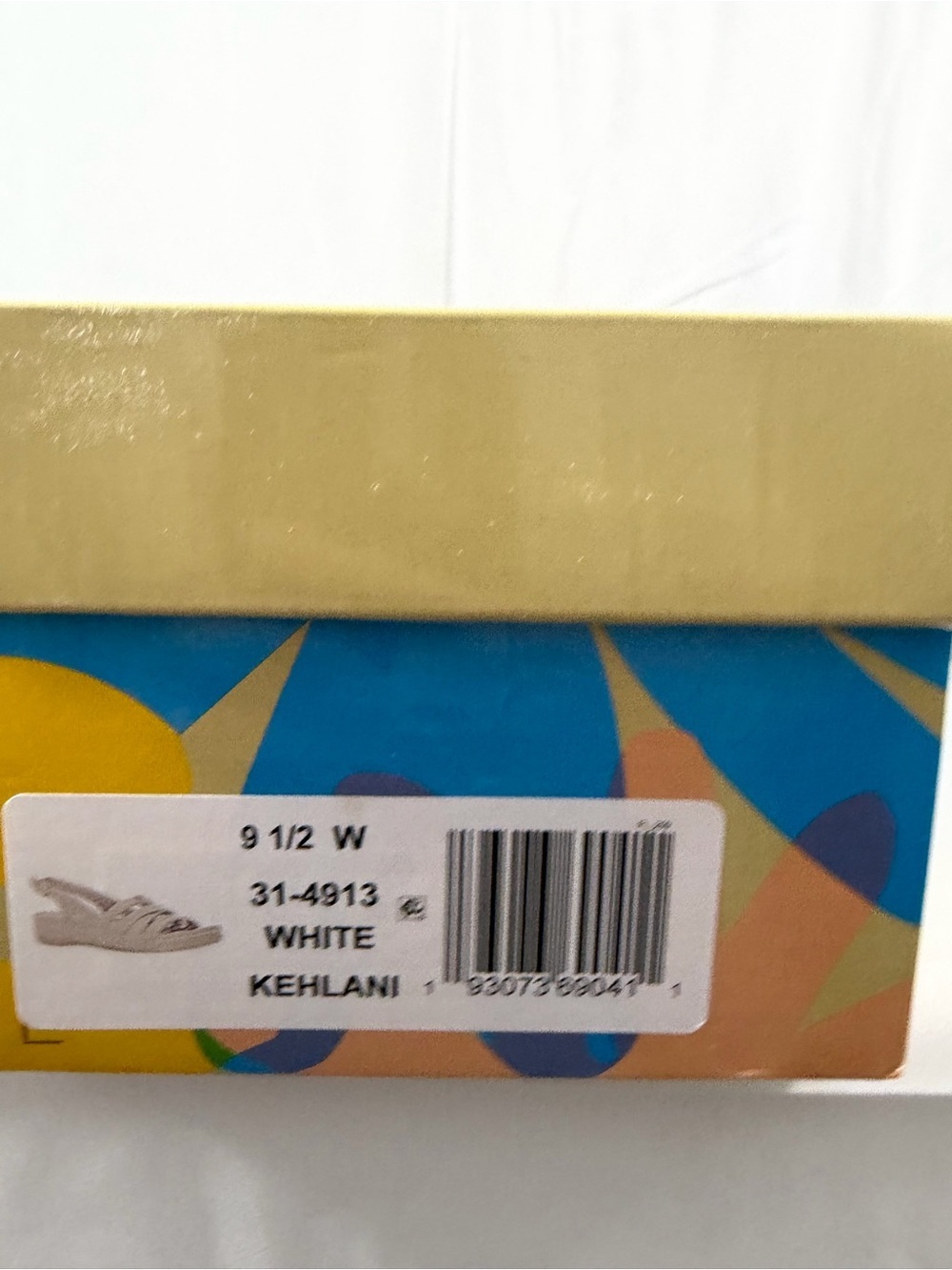 NWT Easy Street Women's Size 9.5W White Slingback Comfort Sandals - Picture 5 of 6